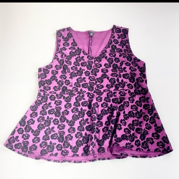 EUC TORRID FLORAL BABYDOLL TOP SZ. 5X - Picture 2 of 9